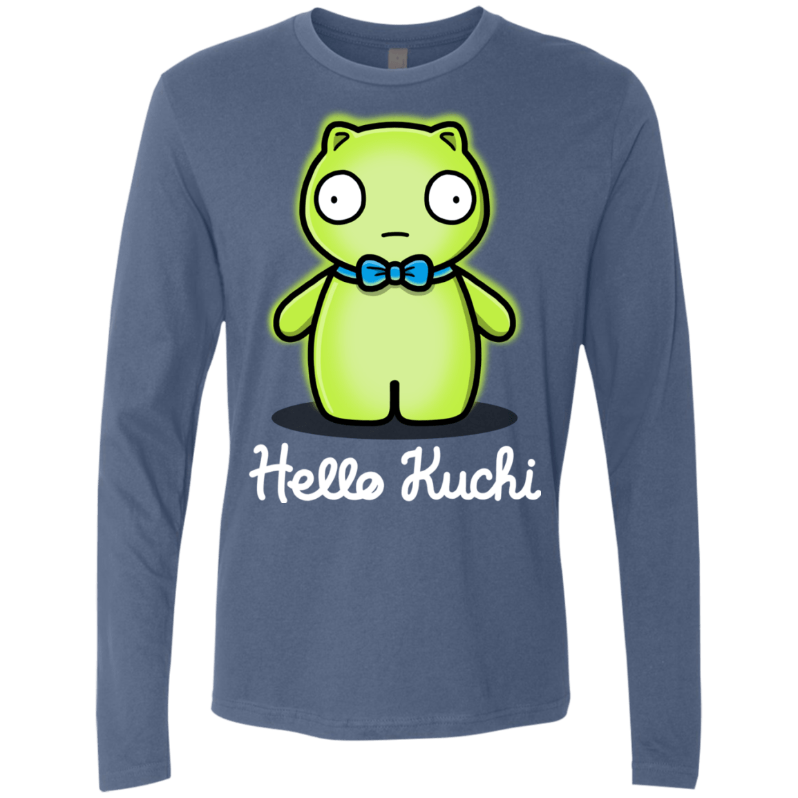 T-Shirts Indigo / S Hello Kuchi Men's Premium Long Sleeve