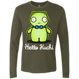T-Shirts Military Green / S Hello Kuchi Men's Premium Long Sleeve