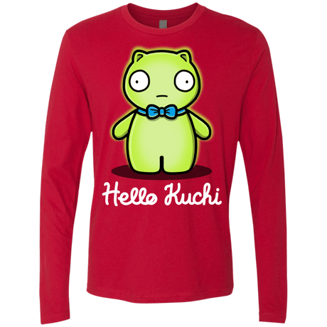 T-Shirts Red / S Hello Kuchi Men's Premium Long Sleeve