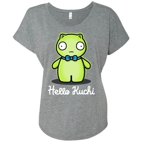 T-Shirts Premium Heather / X-Small Hello Kuchi Triblend Dolman Sleeve