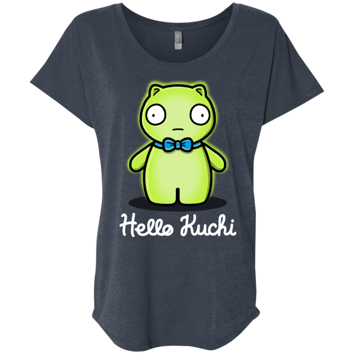 T-Shirts Vintage Navy / X-Small Hello Kuchi Triblend Dolman Sleeve