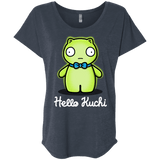 T-Shirts Vintage Navy / X-Small Hello Kuchi Triblend Dolman Sleeve