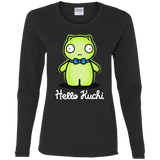 T-Shirts Black / S Hello Kuchi Women's Long Sleeve T-Shirt