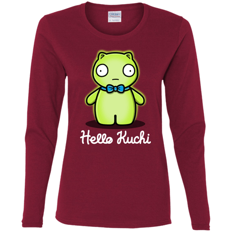 T-Shirts Cardinal / S Hello Kuchi Women's Long Sleeve T-Shirt