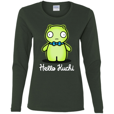 T-Shirts Forest / S Hello Kuchi Women's Long Sleeve T-Shirt