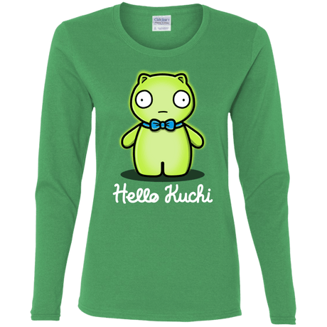 T-Shirts Irish Green / S Hello Kuchi Women's Long Sleeve T-Shirt