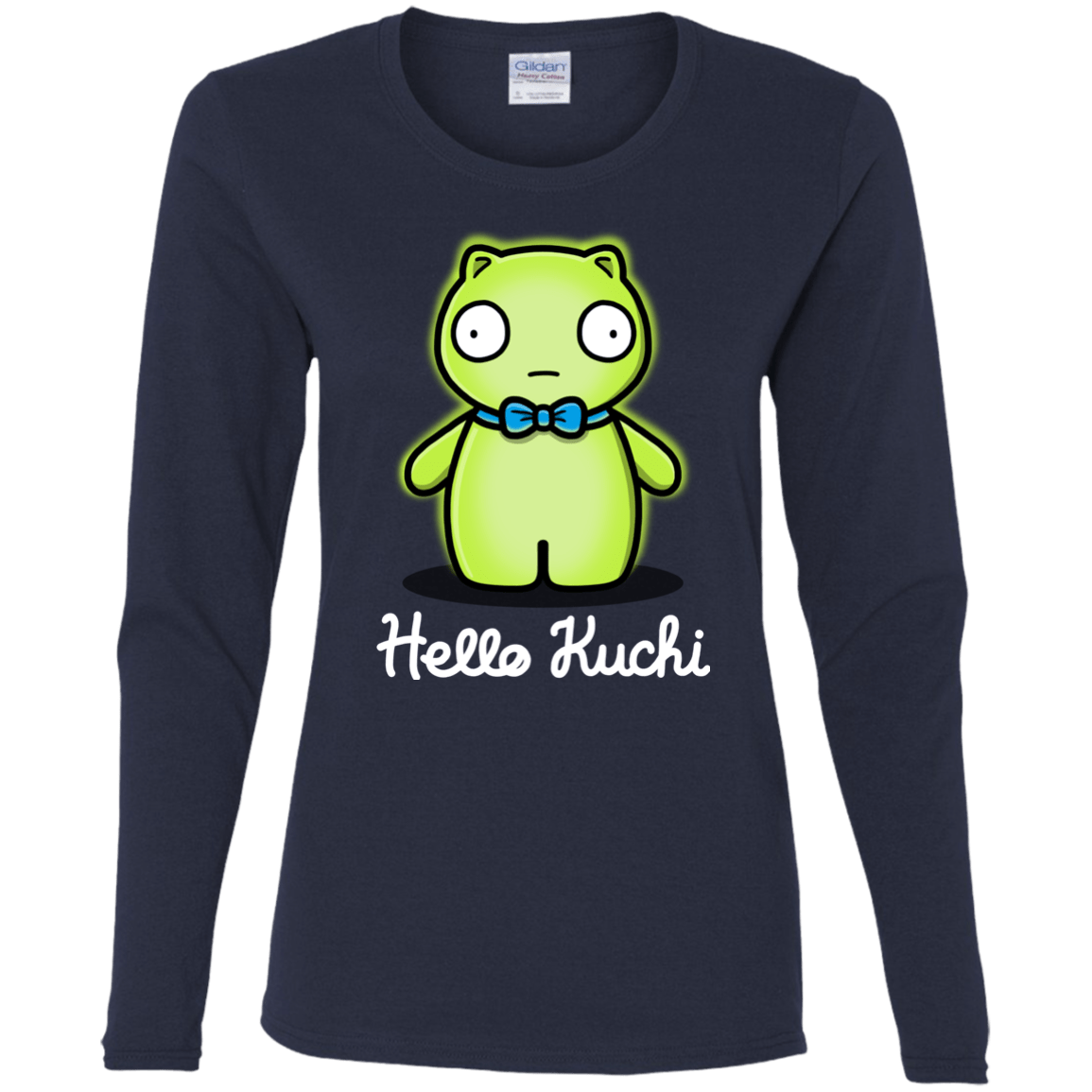 T-Shirts Navy / S Hello Kuchi Women's Long Sleeve T-Shirt