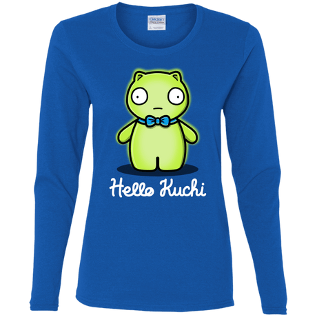 T-Shirts Royal / S Hello Kuchi Women's Long Sleeve T-Shirt