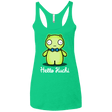T-Shirts Envy / X-Small Hello Kuchi Women's Triblend Racerback Tank