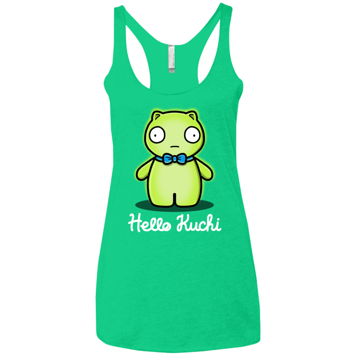 T-Shirts Envy / X-Small Hello Kuchi Women's Triblend Racerback Tank