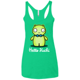 T-Shirts Envy / X-Small Hello Kuchi Women's Triblend Racerback Tank