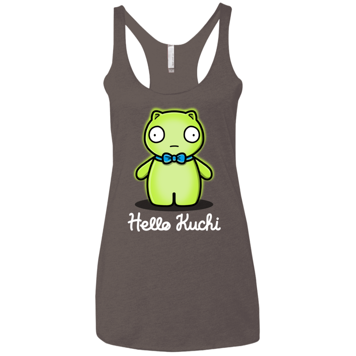 T-Shirts Macchiato / X-Small Hello Kuchi Women's Triblend Racerback Tank