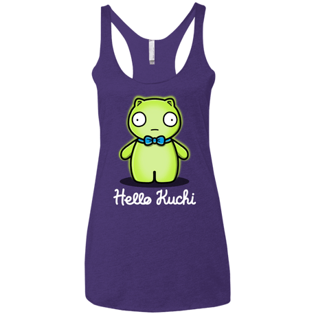 T-Shirts Purple Rush / X-Small Hello Kuchi Women's Triblend Racerback Tank