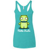 T-Shirts Tahiti Blue / X-Small Hello Kuchi Women's Triblend Racerback Tank