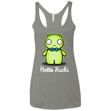T-Shirts Venetian Grey / X-Small Hello Kuchi Women's Triblend Racerback Tank
