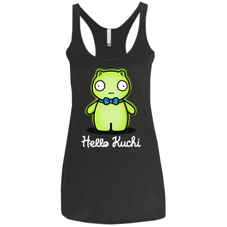 T-Shirts Vintage Black / X-Small Hello Kuchi Women's Triblend Racerback Tank