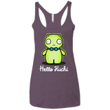 T-Shirts Vintage Purple / X-Small Hello Kuchi Women's Triblend Racerback Tank