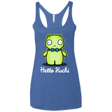 T-Shirts Vintage Royal / X-Small Hello Kuchi Women's Triblend Racerback Tank