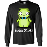 T-Shirts Black / YS Hello Kuchi Youth Long Sleeve T-Shirt