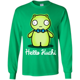 T-Shirts Irish Green / YS Hello Kuchi Youth Long Sleeve T-Shirt