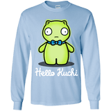 T-Shirts Light Blue / YS Hello Kuchi Youth Long Sleeve T-Shirt