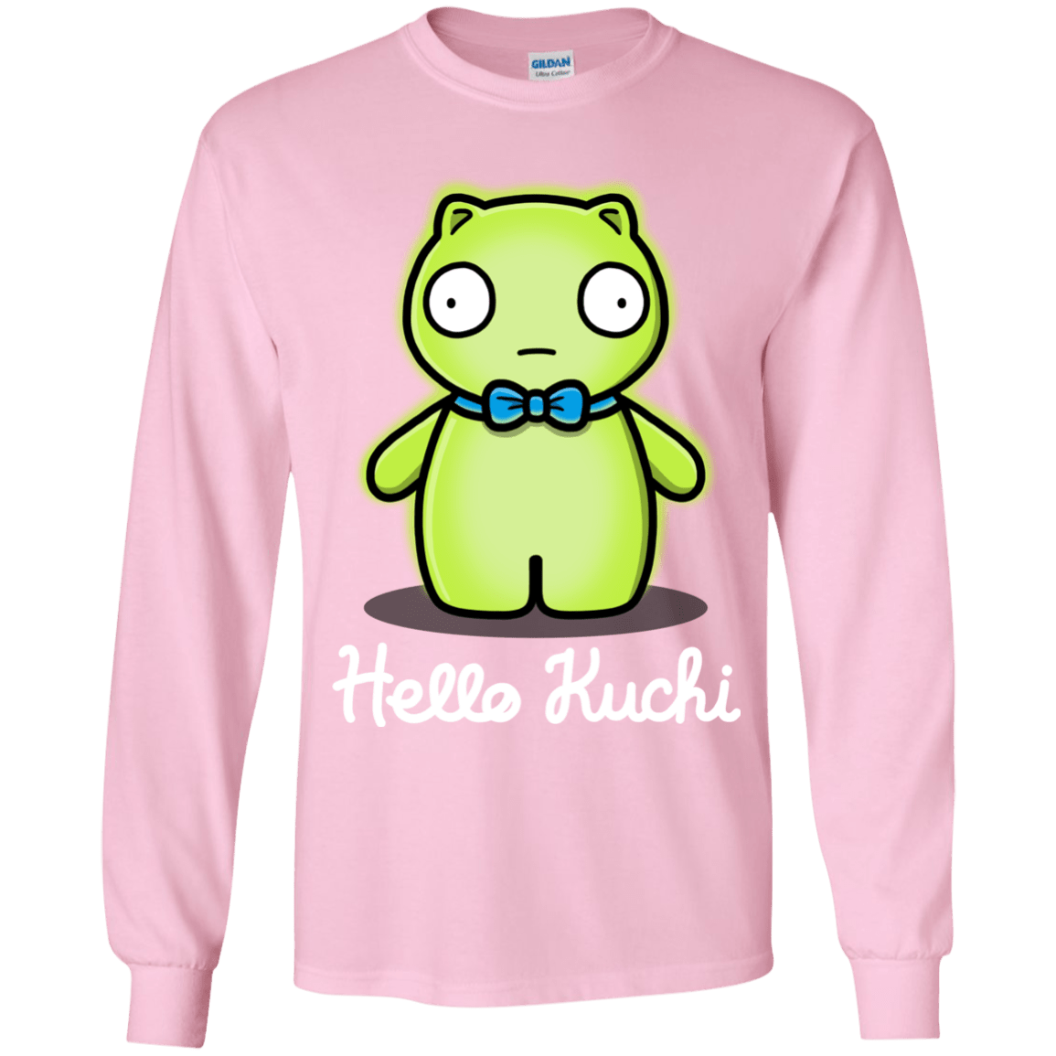 T-Shirts Light Pink / YS Hello Kuchi Youth Long Sleeve T-Shirt