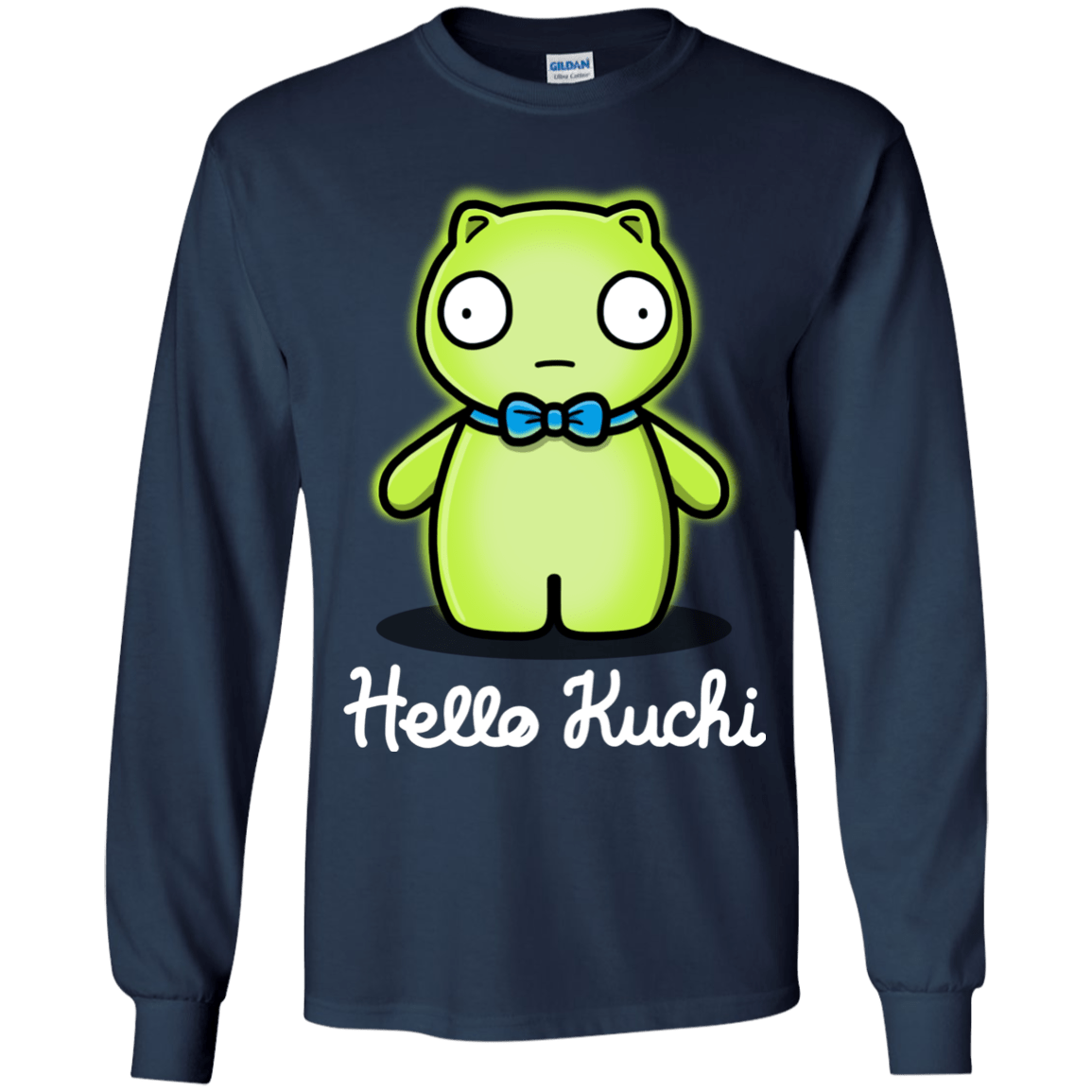 T-Shirts Navy / YS Hello Kuchi Youth Long Sleeve T-Shirt