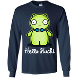 T-Shirts Navy / YS Hello Kuchi Youth Long Sleeve T-Shirt