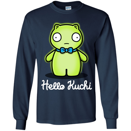 T-Shirts Navy / YS Hello Kuchi Youth Long Sleeve T-Shirt