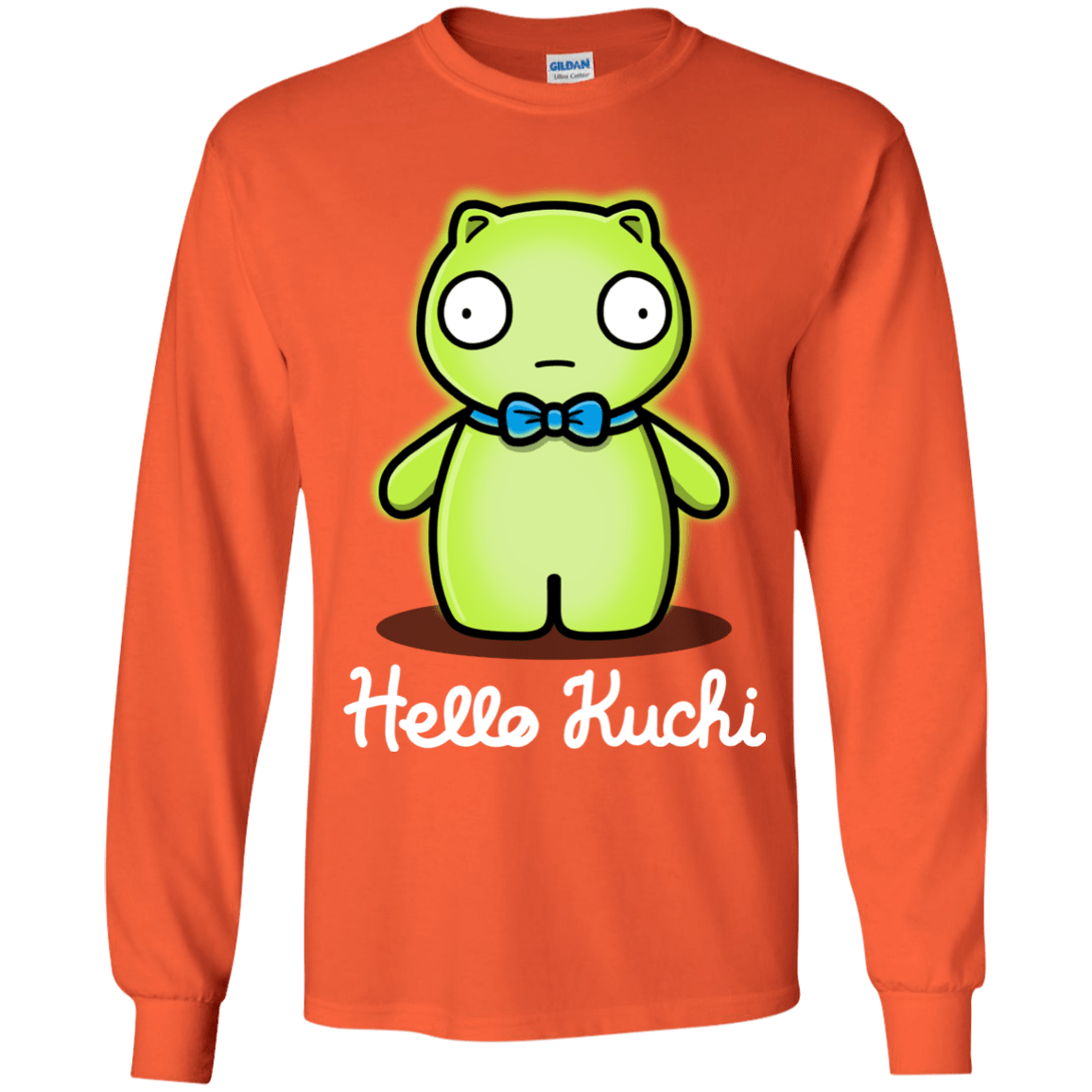 T-Shirts Orange / YS Hello Kuchi Youth Long Sleeve T-Shirt