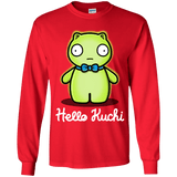 T-Shirts Red / YS Hello Kuchi Youth Long Sleeve T-Shirt