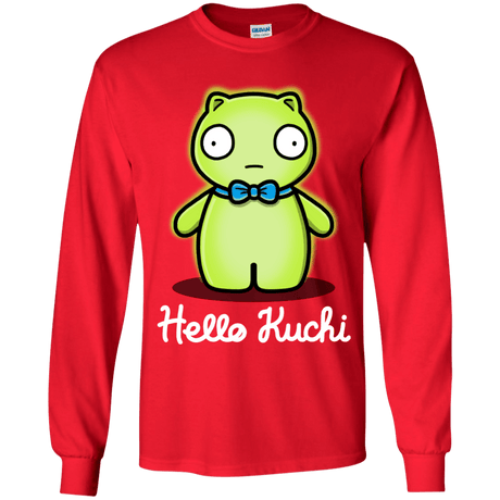 T-Shirts Red / YS Hello Kuchi Youth Long Sleeve T-Shirt