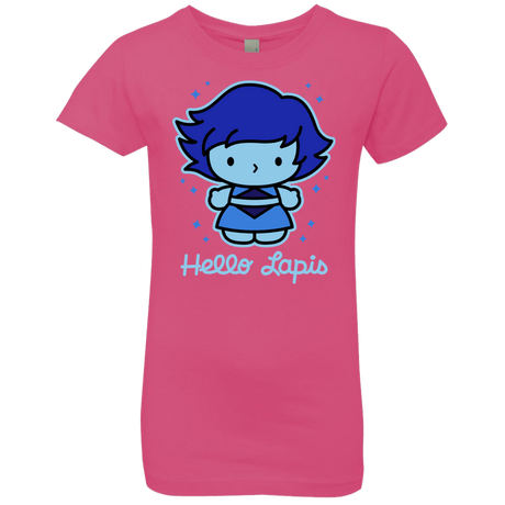 T-Shirts Hot Pink / YXS Hello Lapis Girls Premium T-Shirt
