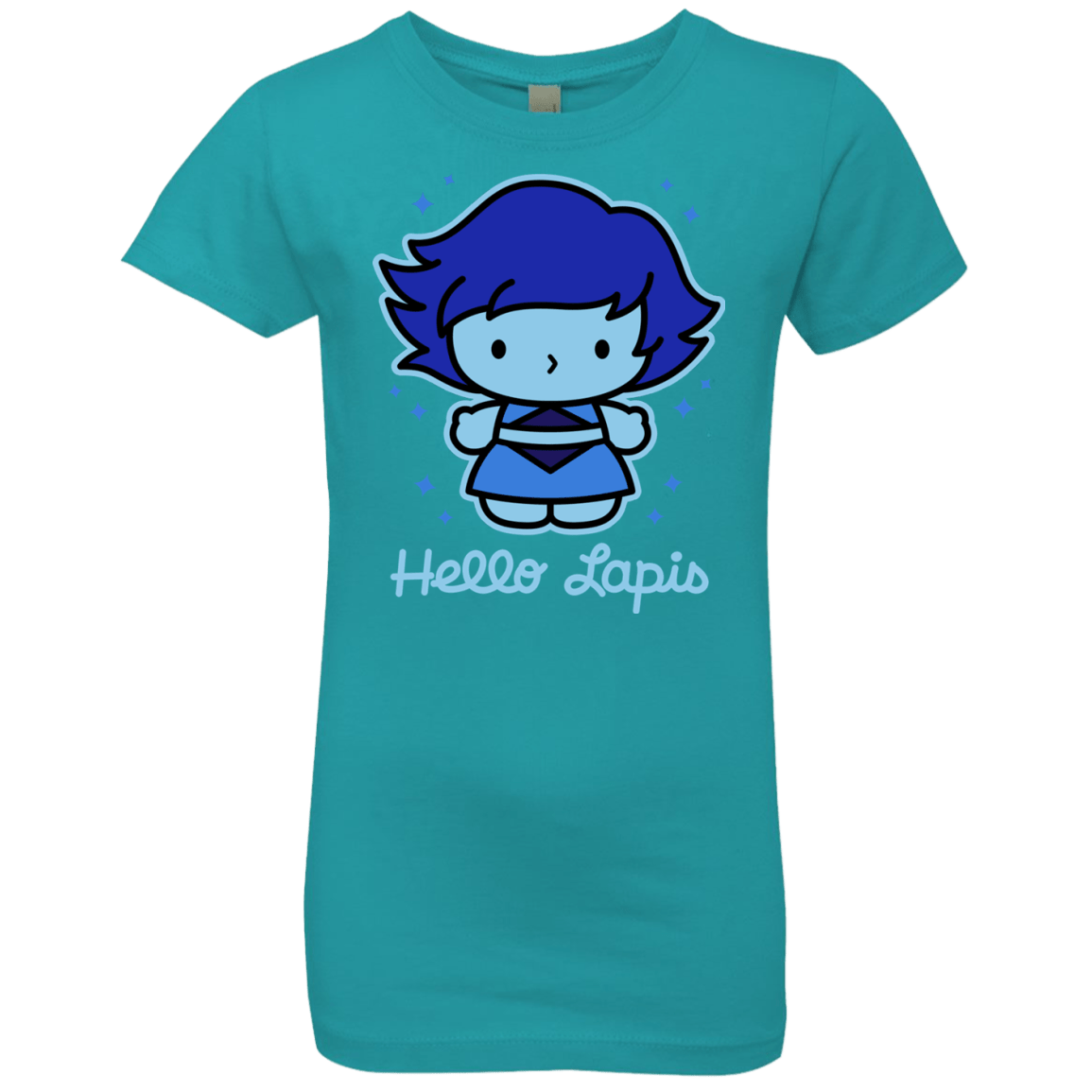 T-Shirts Tahiti Blue / YXS Hello Lapis Girls Premium T-Shirt