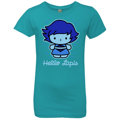 T-Shirts Tahiti Blue / YXS Hello Lapis Girls Premium T-Shirt