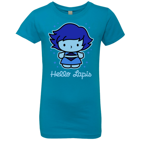 T-Shirts Turquoise / YXS Hello Lapis Girls Premium T-Shirt
