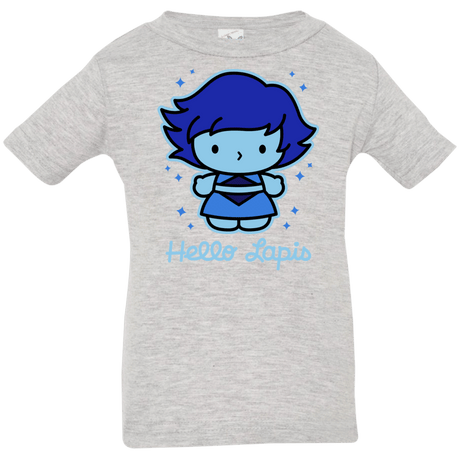 T-Shirts Heather Grey / 6 Months Hello Lapis Infant Premium T-Shirt
