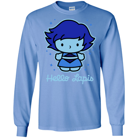 T-Shirts Carolina Blue / S Hello Lapis Men's Long Sleeve T-Shirt