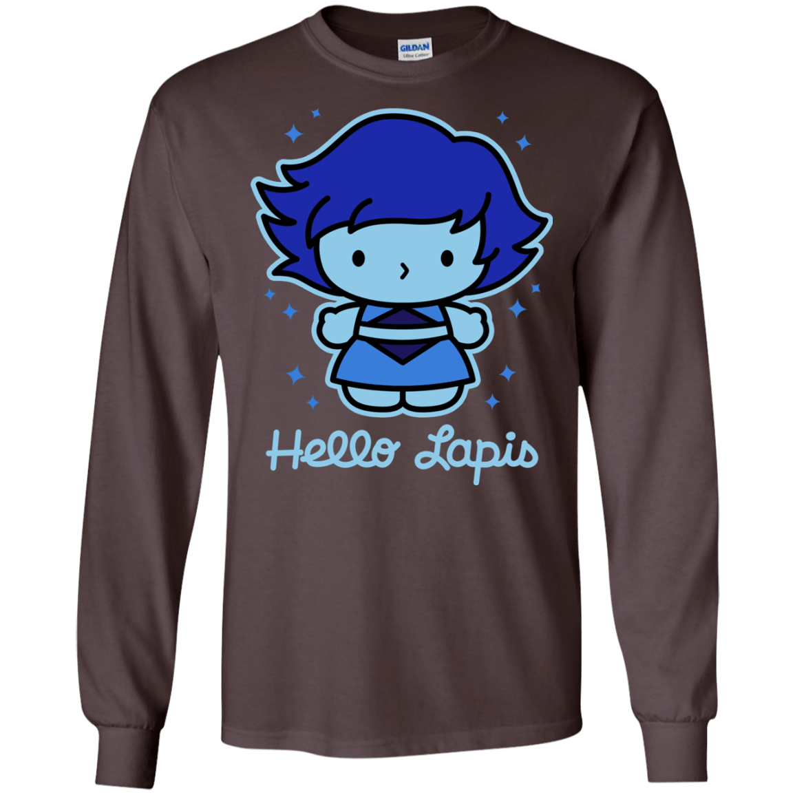 T-Shirts Dark Chocolate / S Hello Lapis Men's Long Sleeve T-Shirt