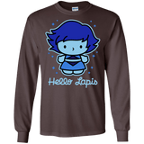 T-Shirts Dark Chocolate / S Hello Lapis Men's Long Sleeve T-Shirt