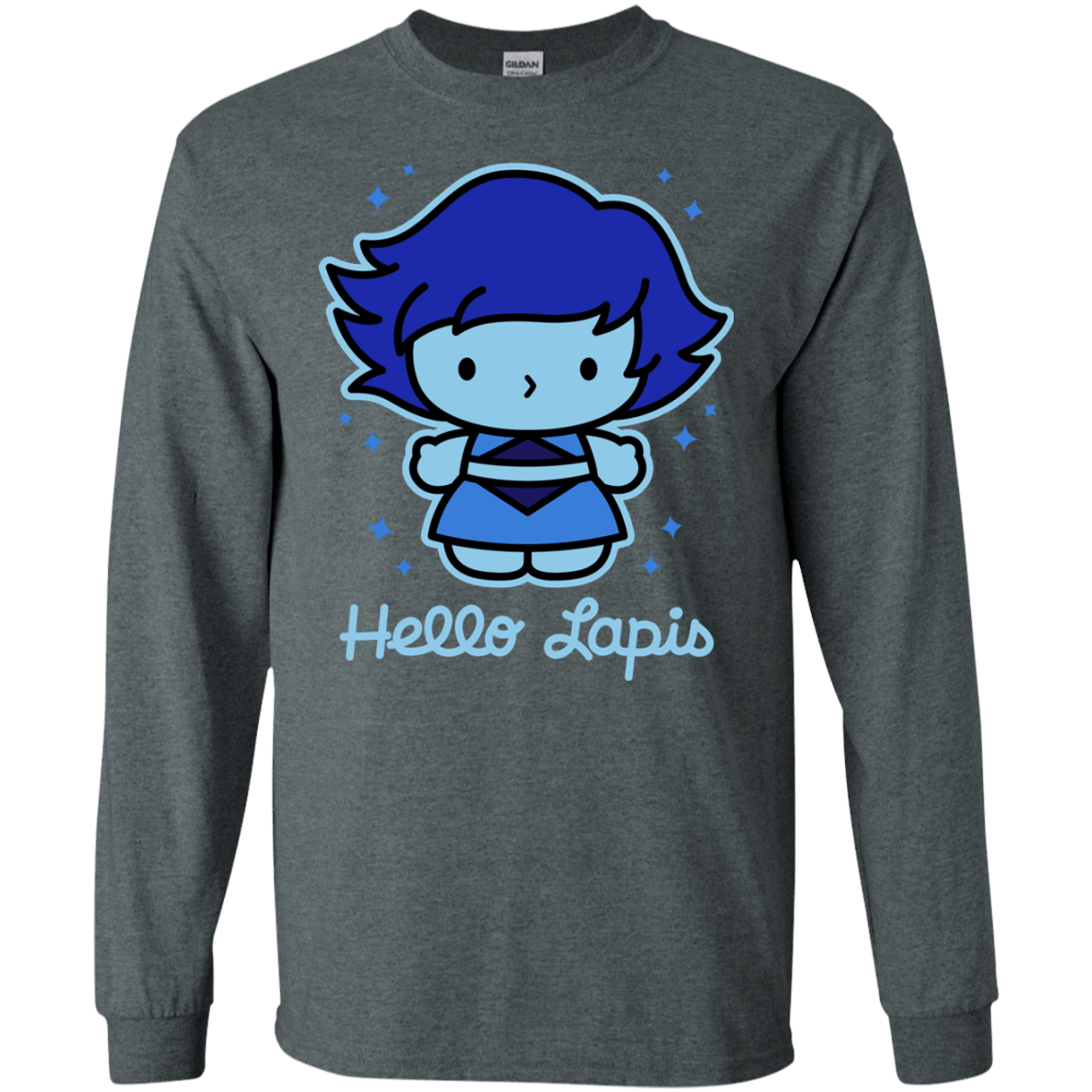 T-Shirts Dark Heather / S Hello Lapis Men's Long Sleeve T-Shirt