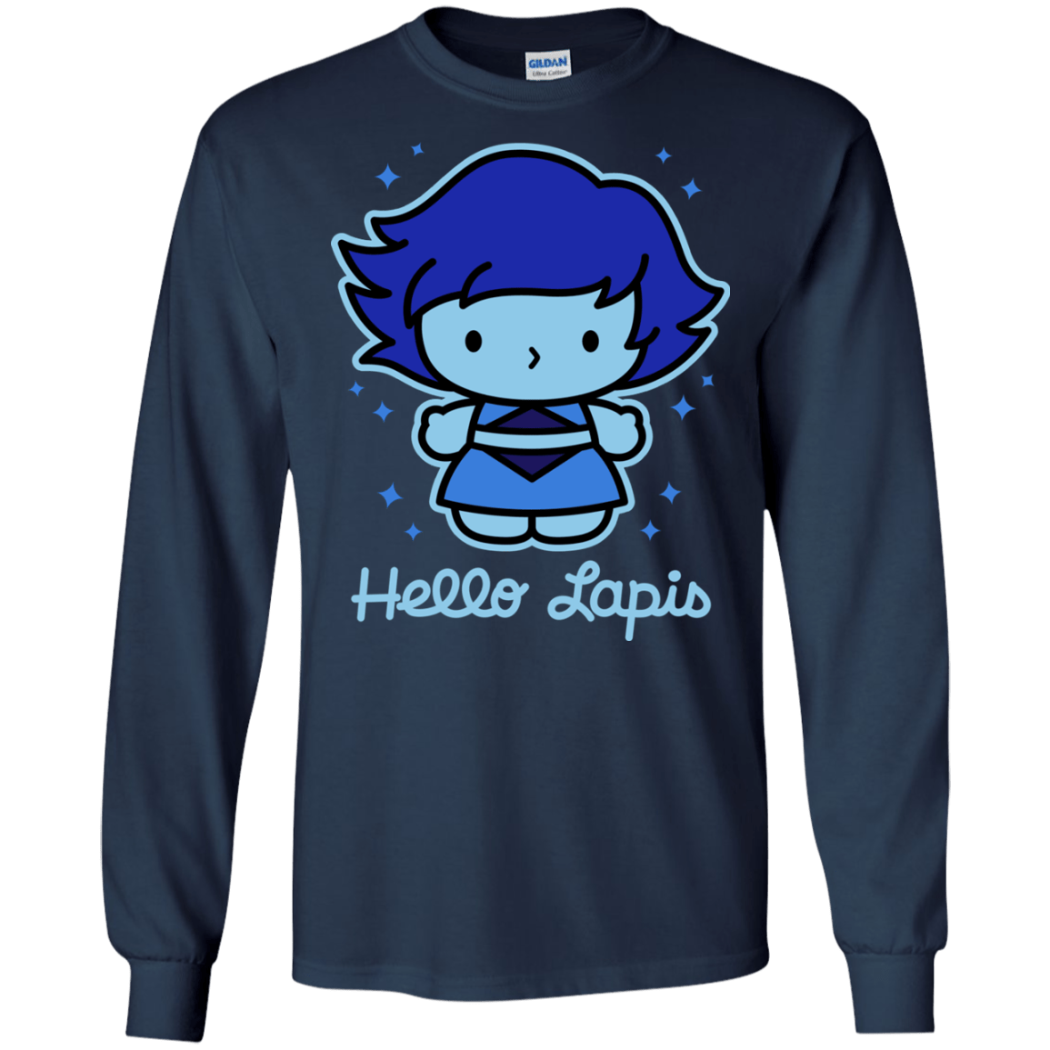 T-Shirts Navy / S Hello Lapis Men's Long Sleeve T-Shirt