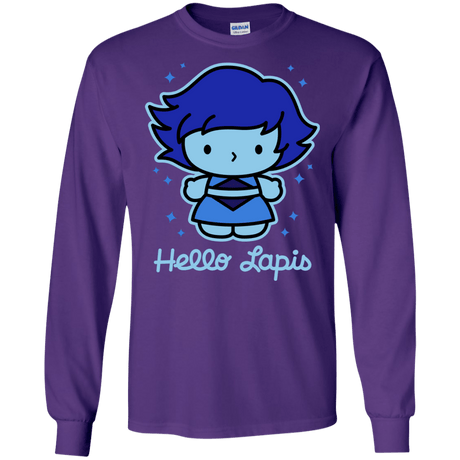 T-Shirts Purple / S Hello Lapis Men's Long Sleeve T-Shirt