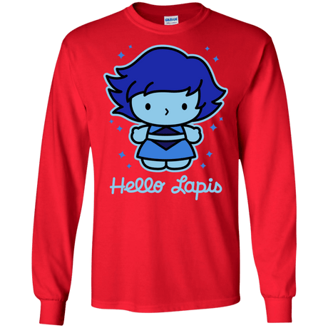 T-Shirts Red / S Hello Lapis Men's Long Sleeve T-Shirt