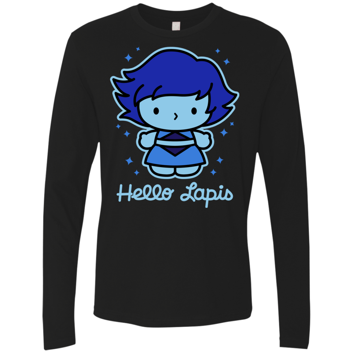 T-Shirts Black / S Hello Lapis Men's Premium Long Sleeve