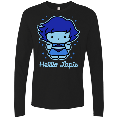 T-Shirts Black / S Hello Lapis Men's Premium Long Sleeve