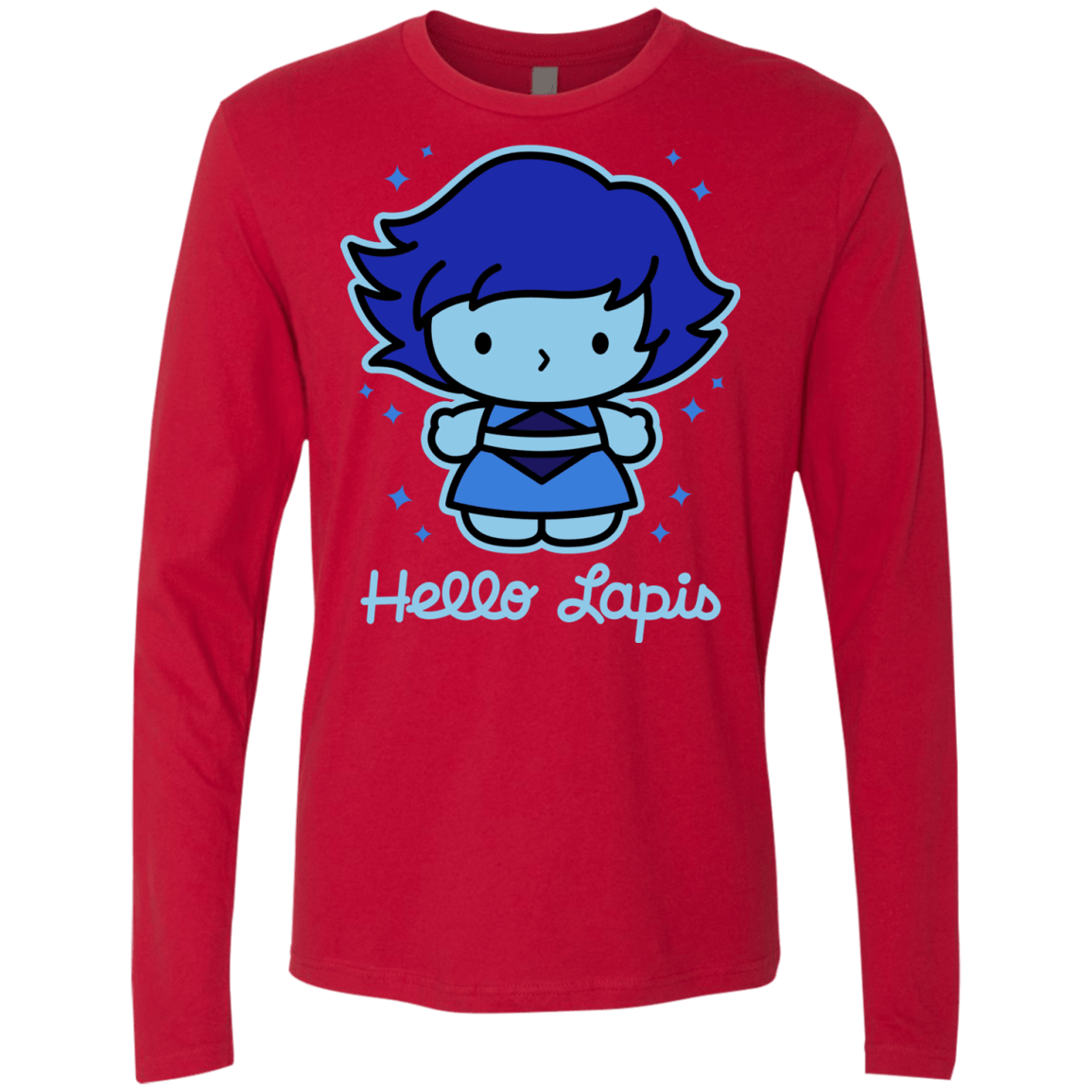 T-Shirts Red / S Hello Lapis Men's Premium Long Sleeve