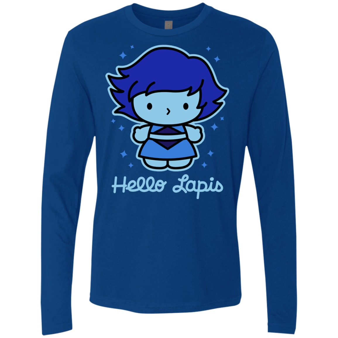 T-Shirts Royal / S Hello Lapis Men's Premium Long Sleeve