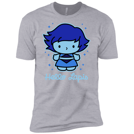 T-Shirts Heather Grey / X-Small Hello Lapis Men's Premium T-Shirt