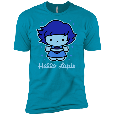 T-Shirts Turquoise / X-Small Hello Lapis Men's Premium T-Shirt